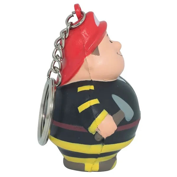 Fireman Bert themed stress reliever with keychain.... from ASI 34415 Alpi International LTD