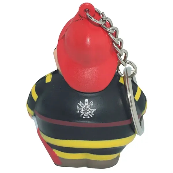 Fireman Bert themed stress reliever with keychain.... from ASI 34415 Alpi International LTD