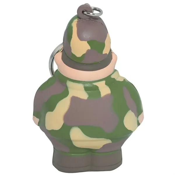 Army Bert themed stress reliever with keychain.... from ASI 34415 Alpi International LTD