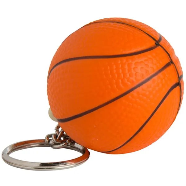 Basketball shaped stress reliever with key ring.... from ASI 34415 Alpi International LTD