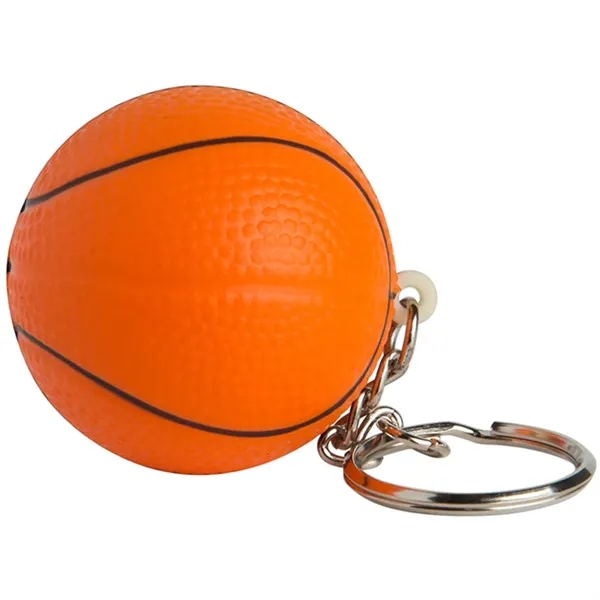 Basketball shaped stress reliever with key ring.... from ASI 34415 Alpi International LTD