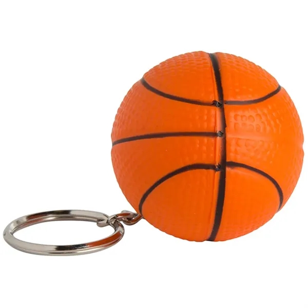 Basketball shaped stress reliever with key ring.... from ASI 34415 Alpi International LTD
