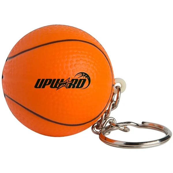 Basketball shaped stress reliever with key ring.... from ASI 34415 Alpi International LTD