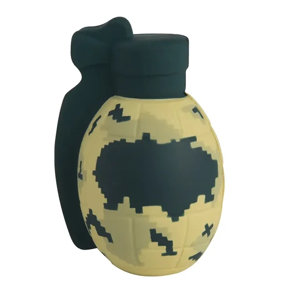 2" x 3.5" grenade shaped stress reliever made of polyurethane foam.... from ASI 34415 Alpi International LTD