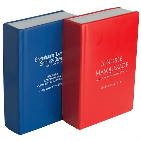 Book shaped stress reliever made of polyurethane foam.... from ASI 34415 Alpi International LTD