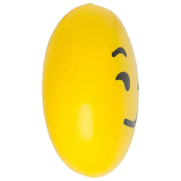 Smirk emoji stress reliever made of polyurethane foam.... from ASI 34415 Alpi International LTD