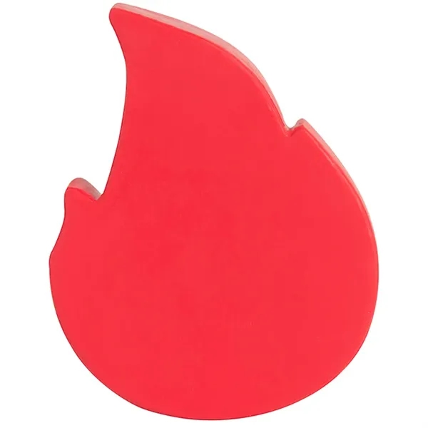3.75" x 2.75" fire/flame emoji stress reliever made of polyurethane foam.... from ASI 34415 Alpi International LTD