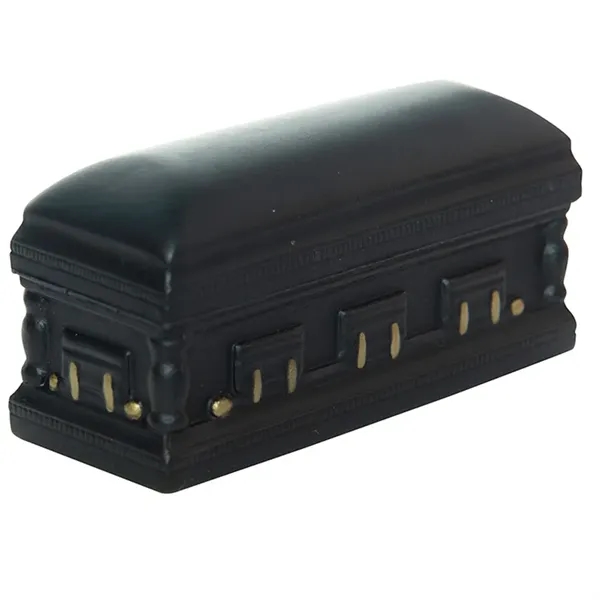 4" x 1.75" black casket shaped stress reliever made of polyurethane... from ASI 34415 Alpi International LTD