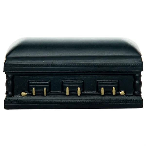 4" x 1.75" black casket shaped stress reliever made of polyurethane... from ASI 34415 Alpi International LTD