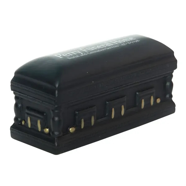 4" x 1.75" black casket shaped stress reliever made of polyurethane... from ASI 34415 Alpi International LTD