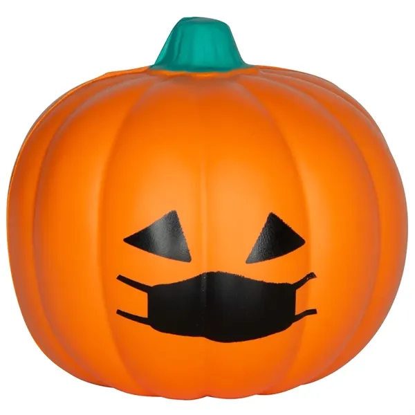 Pumpkin stress ball with PPE masked print.... from ASI 34415 Alpi International LTD