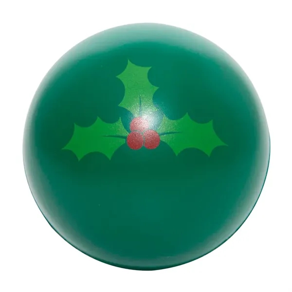 Holiday themed stress ball with festive holly print.... from ASI 34415 Alpi International LTD