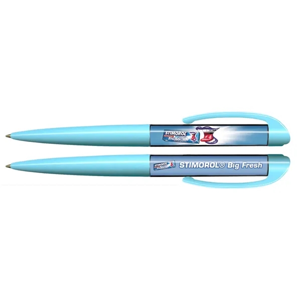 Custom floating liquid pen with colored barrel and clip.... from ASI 62635 Inno-Vative Solutions Grp LTD