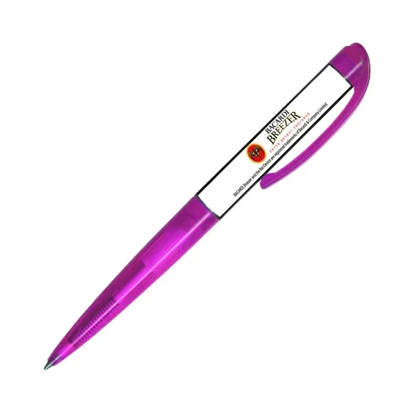 Custom floating liquid pen with colored barrel and clip.... from ASI 62635 Inno-Vative Solutions Grp LTD