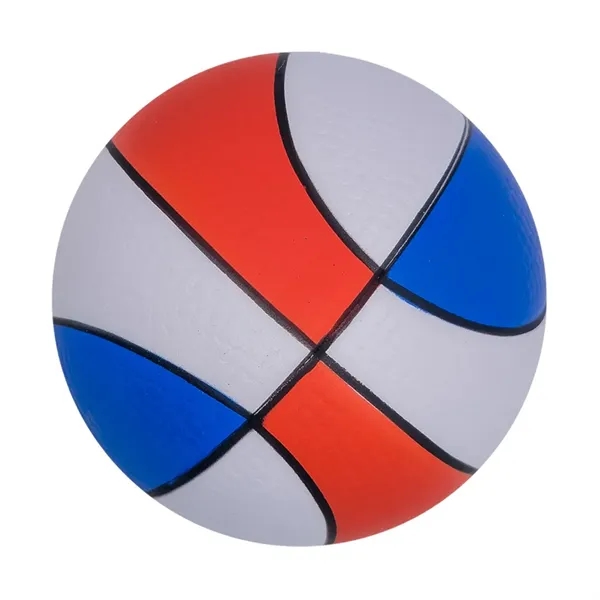 2.5" patriotic colored basketball stress ball.... from ASI 34415 Alpi International LTD