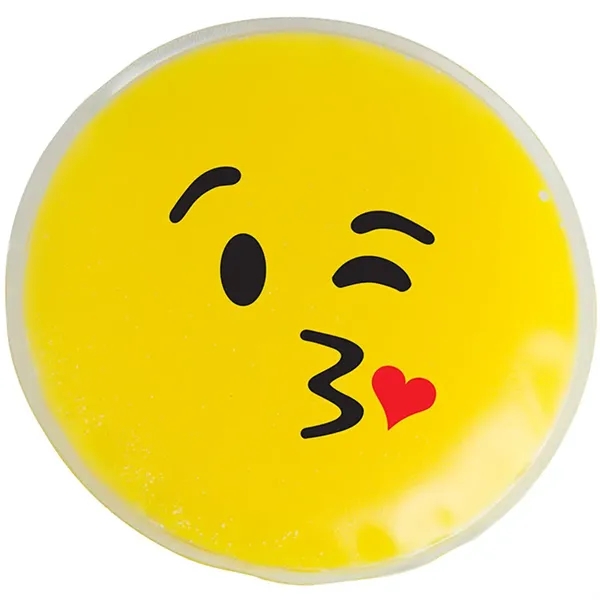 Kiss face emoji cold pack filled with cool soothing gel.... from ASI 34415 Alpi International LTD