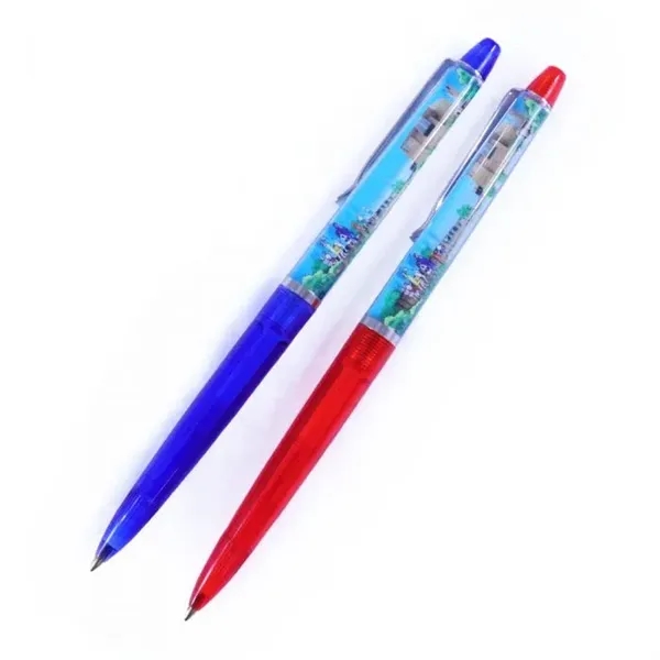 Custom floating liquid pen with colored barrel and clip.... from ASI 62635 Inno-Vative Solutions Grp LTD