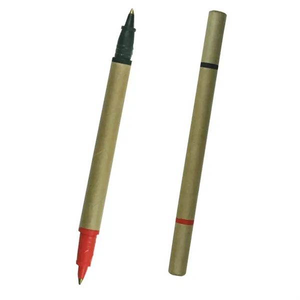 Two-color, biodegradable cardboard ballpoint pen.... from ASI 34415 Alpi International LTD
