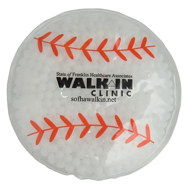 Baseball shaped gel bead packs for hot and cold therapy.... from ASI 34415 Alpi International LTD