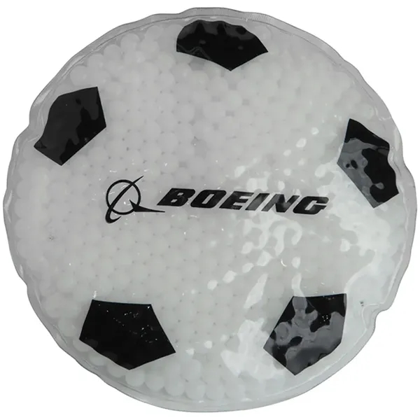 Soccer ball shaped gel bead packs for hot and cold therapy.... from ASI 34415 Alpi International LTD