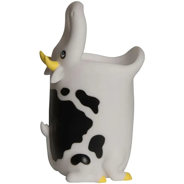 5.5" x 3" plastic cow shaped pen holder.... from ASI 34415 Alpi International LTD