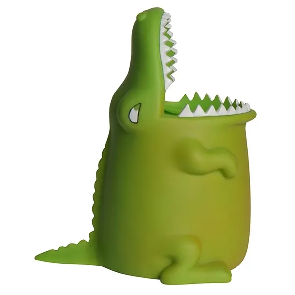 5.5" x 3" plastic alligator shaped pen holder.... from ASI 34415 Alpi International LTD