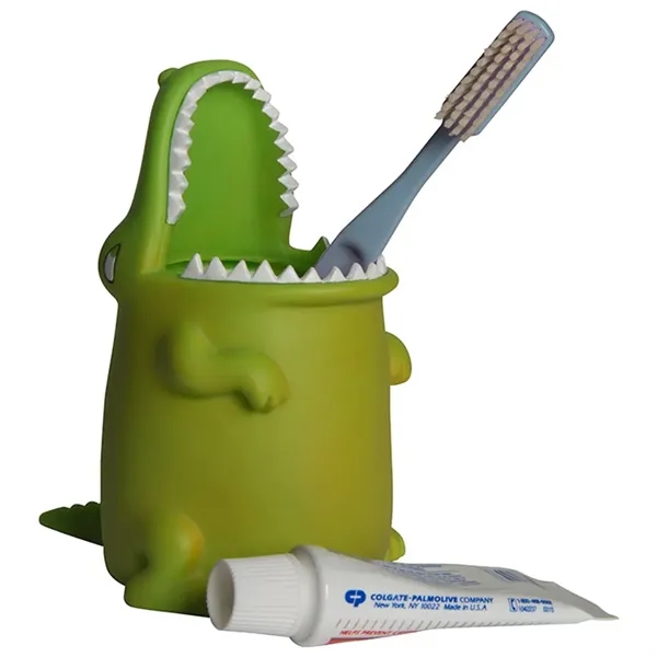 5.5" x 3" plastic alligator shaped pen holder.... from ASI 34415 Alpi International LTD