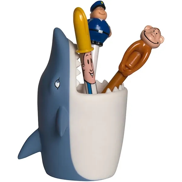 5.5" x 3" plastic shark shaped pen holder.... from ASI 34415 Alpi International LTD