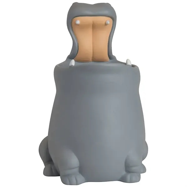 5.5" x 3" plastic hippopotamus shaped pen holder.... from ASI 34415 Alpi International LTD