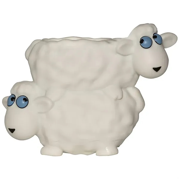 5.5" x 3" plastic sheep shaped pen holder.... from ASI 34415 Alpi International LTD