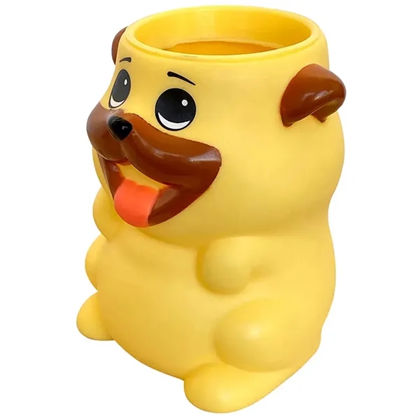 5.5" x 3" plastic pug shaped pen holder.... from ASI 34415 Alpi International LTD