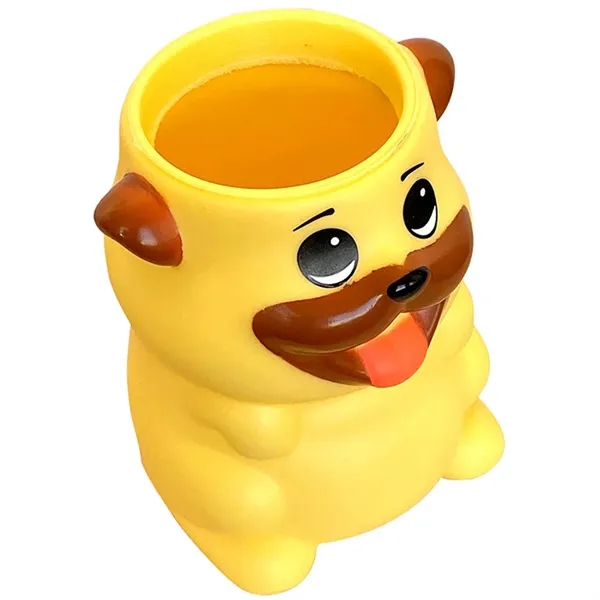 5.5" x 3" plastic pug shaped pen holder.... from ASI 34415 Alpi International LTD