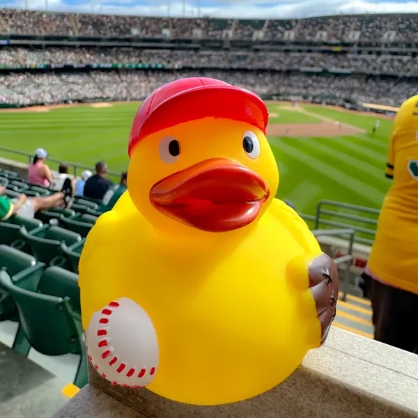 Baseball themed rubber duck.... from ASI 34415 Alpi International LTD