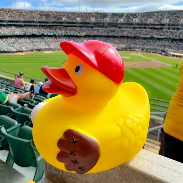 Baseball themed rubber duck.... from ASI 34415 Alpi International LTD