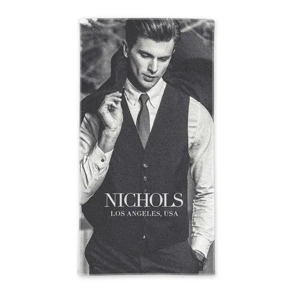 22" x 42" cotton fiber reactive beach towel with full color... from ASI 68507 The Magnet Group