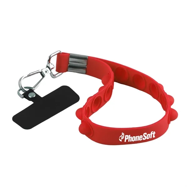 2-in-1 wristlet and stress reliever with key holder.... from ASI 52840 Evans Manufacturing