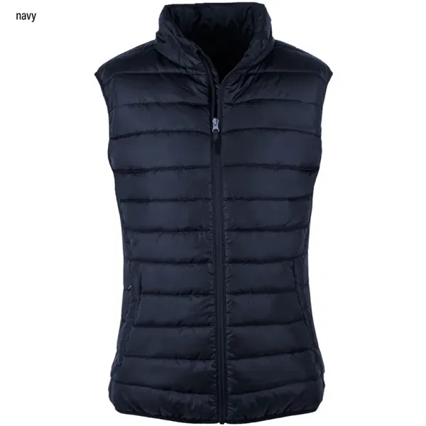 Ladies puffer vest made of 100% Polyester and Nylon.... from ASI 50930 Dunbrooke / Dunbrooke®