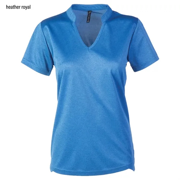 Ladies ribbed collar polo shirt with 3-button placket.... from ASI 50930 Dunbrooke / Dunbrooke®