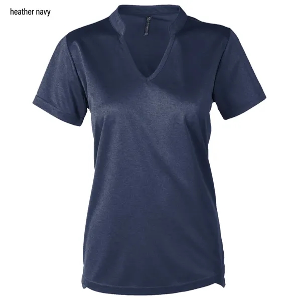 Ladies ribbed collar polo shirt with 3-button placket.... from ASI 50930 Dunbrooke / Dunbrooke®