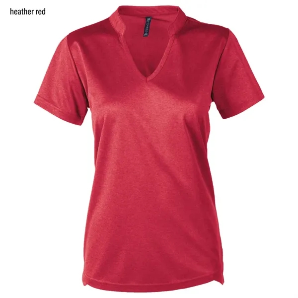 Ladies ribbed collar polo shirt with 3-button placket.... from ASI 50930 Dunbrooke / Dunbrooke®