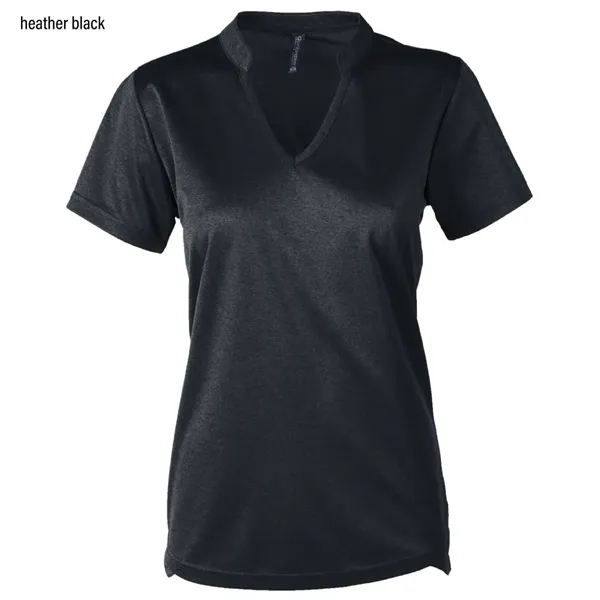 Ladies ribbed collar polo shirt with 3-button placket.... from ASI 50930 Dunbrooke / Dunbrooke®