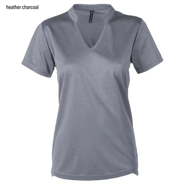 Ladies ribbed collar polo shirt with 3-button placket.... from ASI 50930 Dunbrooke / Dunbrooke®