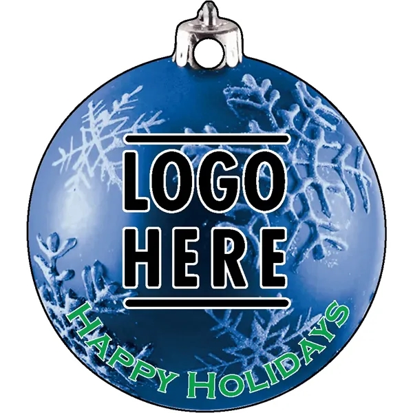 Full color acrylic holiday ornaments with mirror back.... from ASI 72521 Morris Magnets / Laser Cuts