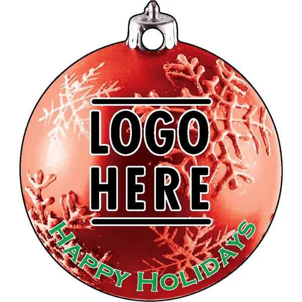 Full color acrylic holiday ornaments with mirror back.... from ASI 72521 Morris Magnets / Laser Cuts