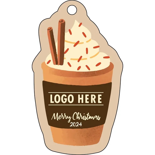 Full color acrylic holiday ornaments with mirror back and hot chocolate... from ASI 72521 Morris Magnets / Laser Cuts