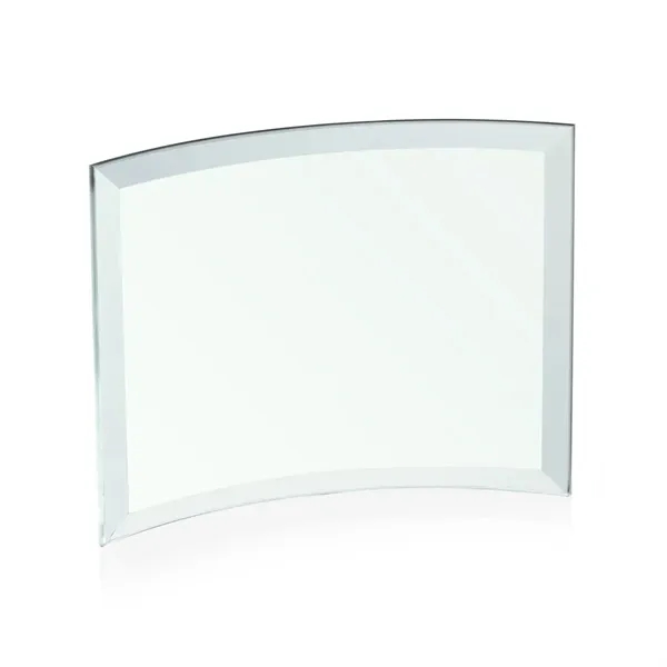 Jade curved rectangle award with beveled edges.... from ASI 84592 St Regis Group / St Regis