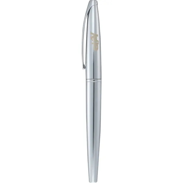 Chrome rollerball pen with black ink.... from ASI 66887 PCNA / Leed’s