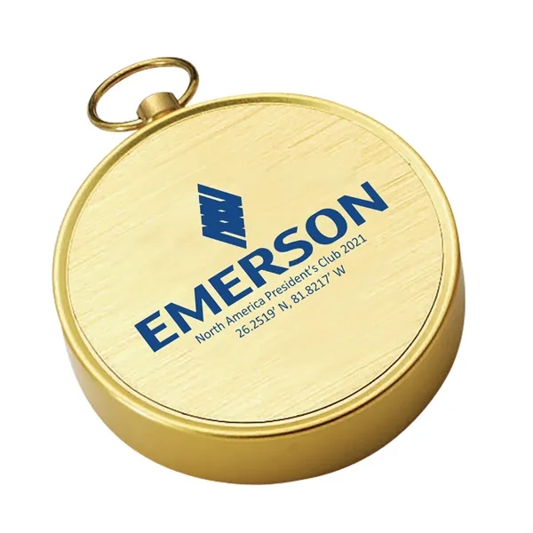 Open face brass colored compass measuring 1 3/4" diameter.... from ASI 46170 Compass Industries Inc