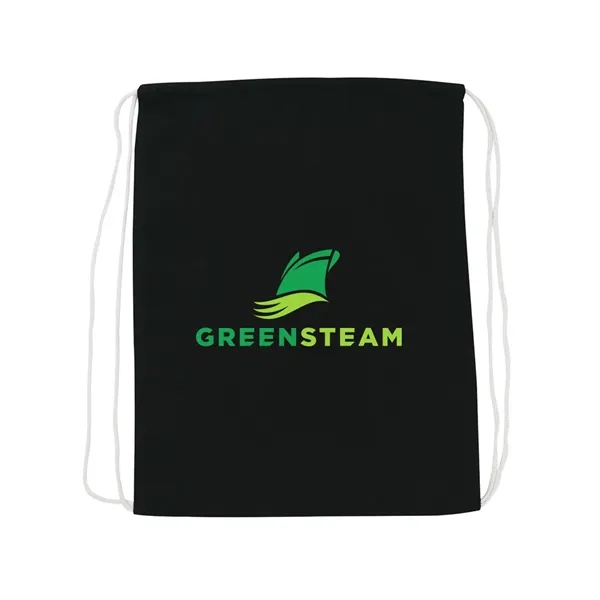 100% Cotton Canvas Backpack with Drawstring close... from ASI 31517 Admart Products / Admart Line