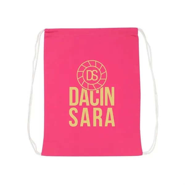 100% Cotton Canvas Backpack with Drawstring close... from ASI 31517 Admart Products / Admart Line